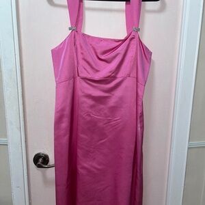 Pink Satin Dress